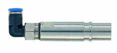 pneumatic female contact metal without shut off 3 mm, angled