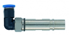 pneumatic female contact metal without shut off 4 mm, angled