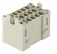 Han-Yellock multiplier block, male insert, crimp, 0,14 - 4 mm