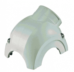 Han-Yellock 30 shell, side entry, 1xM20, white