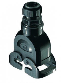 Han-Eco B 10B hood, integr. cable gland, top entry, 1xM32, double locking lever(on the hood)