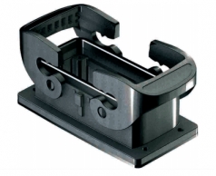 Han-Eco B 16B Bulkhead mounted housing, double locking lever