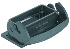 Han-Eco B 16B Bulkhead mounted housing, single locking lever