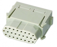 Han High Density modul female insert, 0,08 - 0,52 mm, crimp