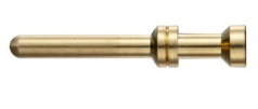 Han A/E Stiftkontakt, 0,5 mm, vergoldet