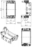 Gelenkrahmen plus fr 3 Module, fr Gehuseoberteil, Baugre 10 B