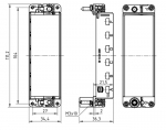 Gelenkrahmen plus, fr 6 Module, fr Gehuseoberteil, Baugre 24 B