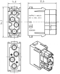 Han Multi Modul Buchseneinsatz, 1,5 A (D-Sub)