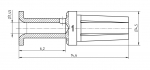 Buchsenkontakt Han-Yellock TC20 1 mm