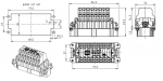 Han 16ESS, Stifteinsatz, 0,14 - 2,5 mm, Kfigzugfeder