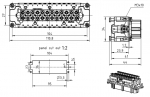 Han 24ES Press, Buchseneinsatz, 0,14 - 2,5 mm, Kfigzugfeder