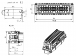 Han 24ES Press, Stifteinsatz, 0,14 - 2,5 mm, Kfigzugfeder, (25-48)