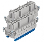 Han 24ES Press, Buchseneinsatz, 0,14 - 2,5 mm, Kfigzugfeder, (25-48)