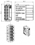 Han E modul female, 0,5 - 2,5 mm, screw