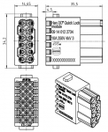 Han DD Quick-Lock Buchseneinsatz, 0,25 - 1,5 mm, vergoldet