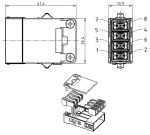 GigaBit Modul Stifteinsatz, 0,09 - 0,52 mm, (Schirm-GND) Crimp