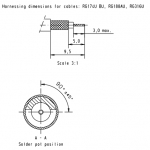 Han D-Sub Stiftkontakt, Lt-/Crimpanschluss, 50 Ω, RG 174 U, 188 AU, 316 U