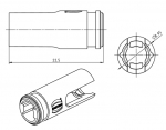 Han Adapter fr Han C Kontakte, Stift