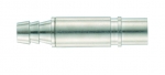 Pneumatic contact, female, with shut-off, straight, 6 mm