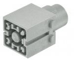 Han 200 A module, male, crimp, 25 - 70 mm², with protective insert
