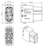 Han EE-Modul Buchseneinsatz, 0,25 - 1,5 mm, Quick Lock