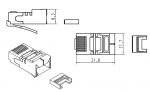 Han RJ45 Datensteckverbinder