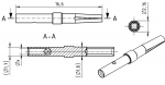 D-Sub Kontakt, Buchse, gedreht 0,13 - 0,33 mm, AWG 26 - 22