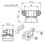 Harting Kabelklemme, 6 - 10 mm