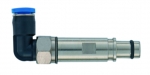pneumatic male contact metal without shut off 4 mm, angled