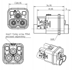 Han Q 2/0 Stifteinsatz 1,5 - 2,5 mm