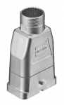 Han-Compact hood, top-entry, M25, for Han-compact half cable gland, nickel plated