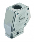 Han-Compact hood, top-entry, M25, for standard cable gland, nickel plated