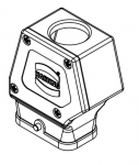 Han-Compact Tllengehuse, M25, fr Standardkabelverschraubung, vernickelt