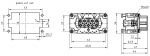 Han 10ES Press HMC Buchseneinsatz, Kfigzugfederanschluss, 0,14 - 2,5 mm