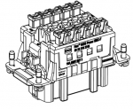 Han 10ES Press HMC Buchseneinsatz, Kfigzugfederanschluss, 0,14 - 2,5 mm
