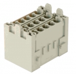 Han-Yellock multiplier block, female insert, crimp, 0,14 - 4 mm