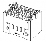 Han-Yellock Brckenblock, Buchseneinsatz, 0,14 - 4 mm