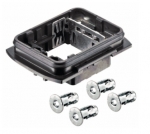 Han-Yellock 30 bulkhead housing, incl. 4 panel fastener, IP65, IP67