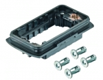 Han-Yellock 60 bulkhead housing, incl. 4 panel fastener, IP65, IP67