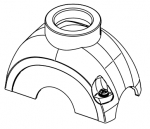 Han-Yellock 60 Gehuseoberteil, gerader Kabeleingang, 1xM32, IP65/IP67