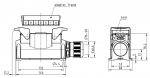 Han-Eco 24B Sockelgehuse, seitlicher Kabeleingang, 1xM40, fr Auenanwendungen