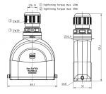 Han-Eco A 16A Tllengehuse, integr. Kabelverschraubung, gerader Kabeleingang, 1xM25