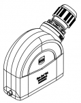 Han-Eco A 16A Tllengehuse, integr. Kabelverschraubung, seitlicher Kabeleingang, 1xM20