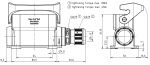 Han-Eco A 16A Sockelgehuse, integr. Kabelverschraubung, seitlicher Kabeleingang, 1xM25