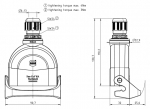 Han-Eco A 16A Kupplungsgehuse, integr. Kabelverschraubung, gerader Kabeleingang, 1xM20