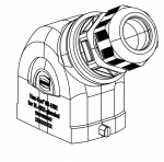 Han-Eco B 6B Tllengehuse, integr. Kabelverschraubung, seitlicher Kabeleingang, 1xM20