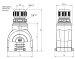 Han-Eco B 10B Tllengehuse, integr. Kabelverschraubung, gerader Kabeleingang, 1xM20