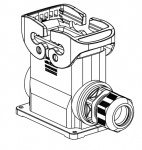 Han-Eco B 10B Sockelgehuse, integr. Kabelverschraubung, seitlicher Kabeleingang, 1xM20