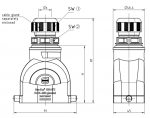 Han-Eco B 10B Tllengehuse, integr. Kabelverschraubung, gerader Kabeleingang, 1xM20, Lngsbgel