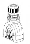 Han-Eco B 16B Tllengehuse, integr. Kabelverschraubung, gerader Kabeleingang, 1xM25